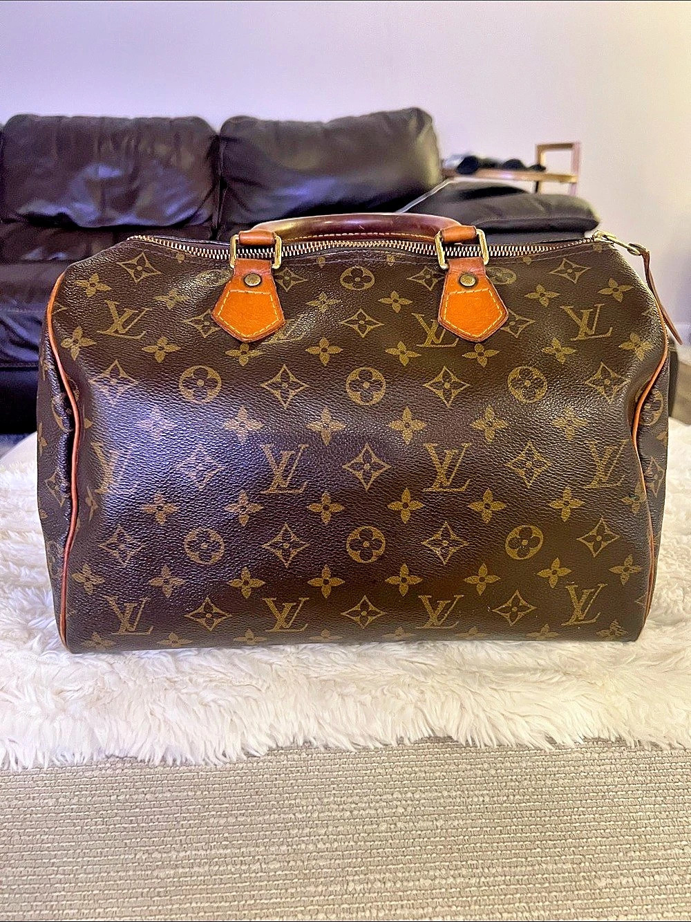Louis Vuitton Speedy 30 Monogram Satchel in Brown Monogram Canvas